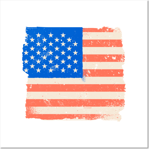 US Flag Wall Art by Urban_Vintage